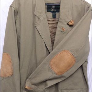 Vintage Orvis tan canvas hunting sport jacket